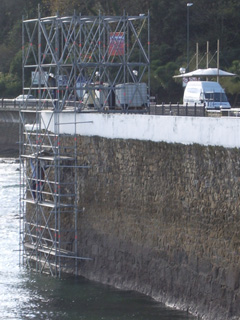 Andamios singulares Puerto de Zarautz